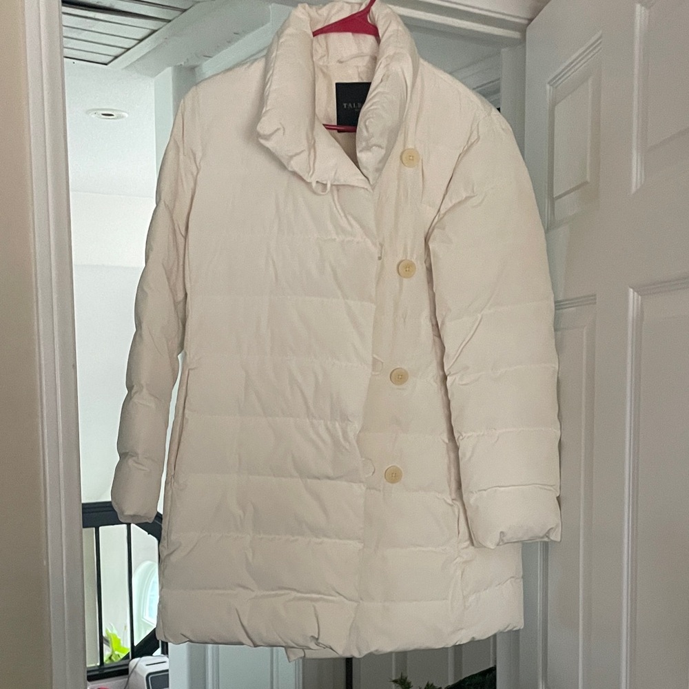 Talbots Off-White Down Puffer Coat